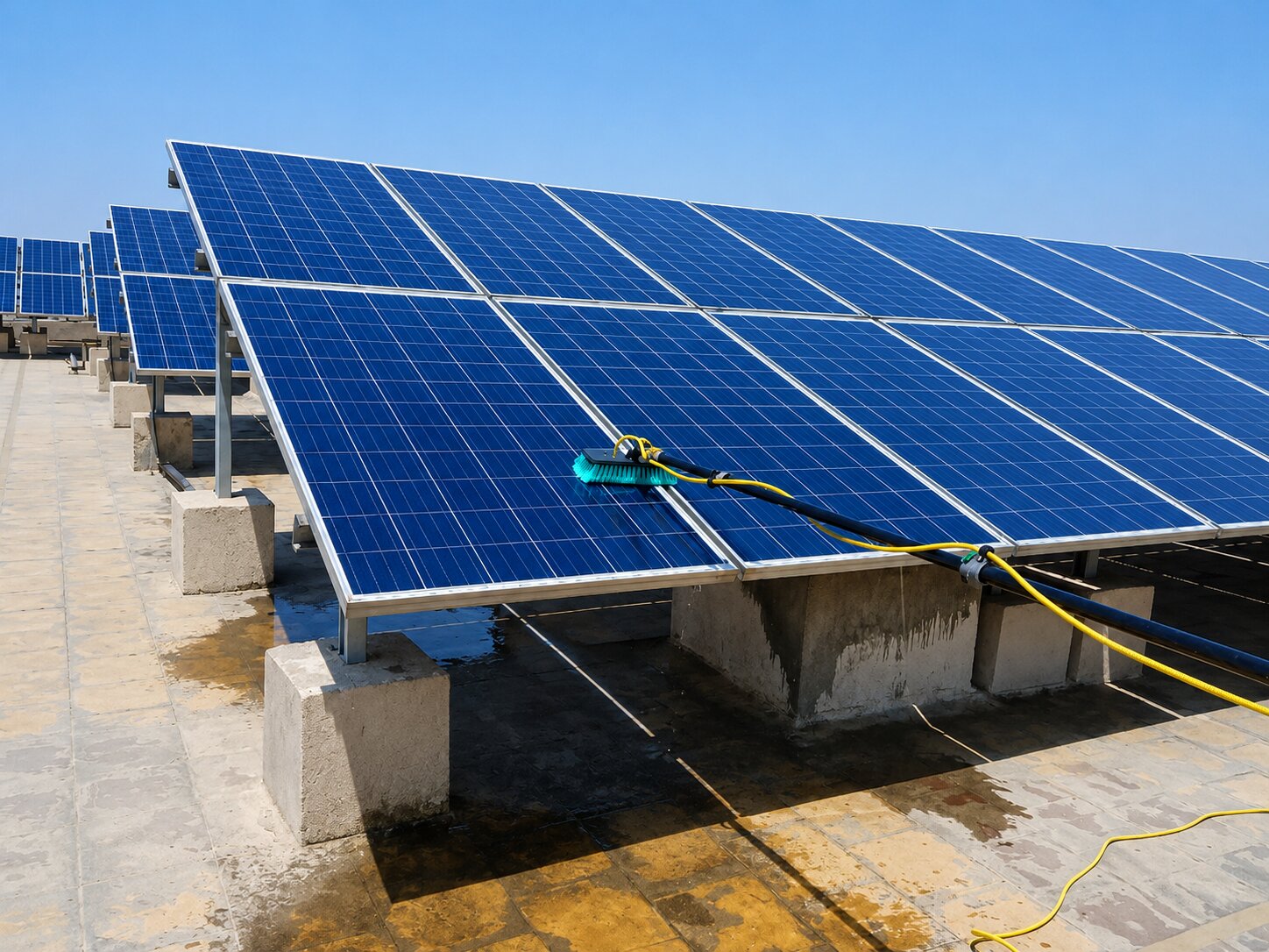 Solar Rooftop Cleaning